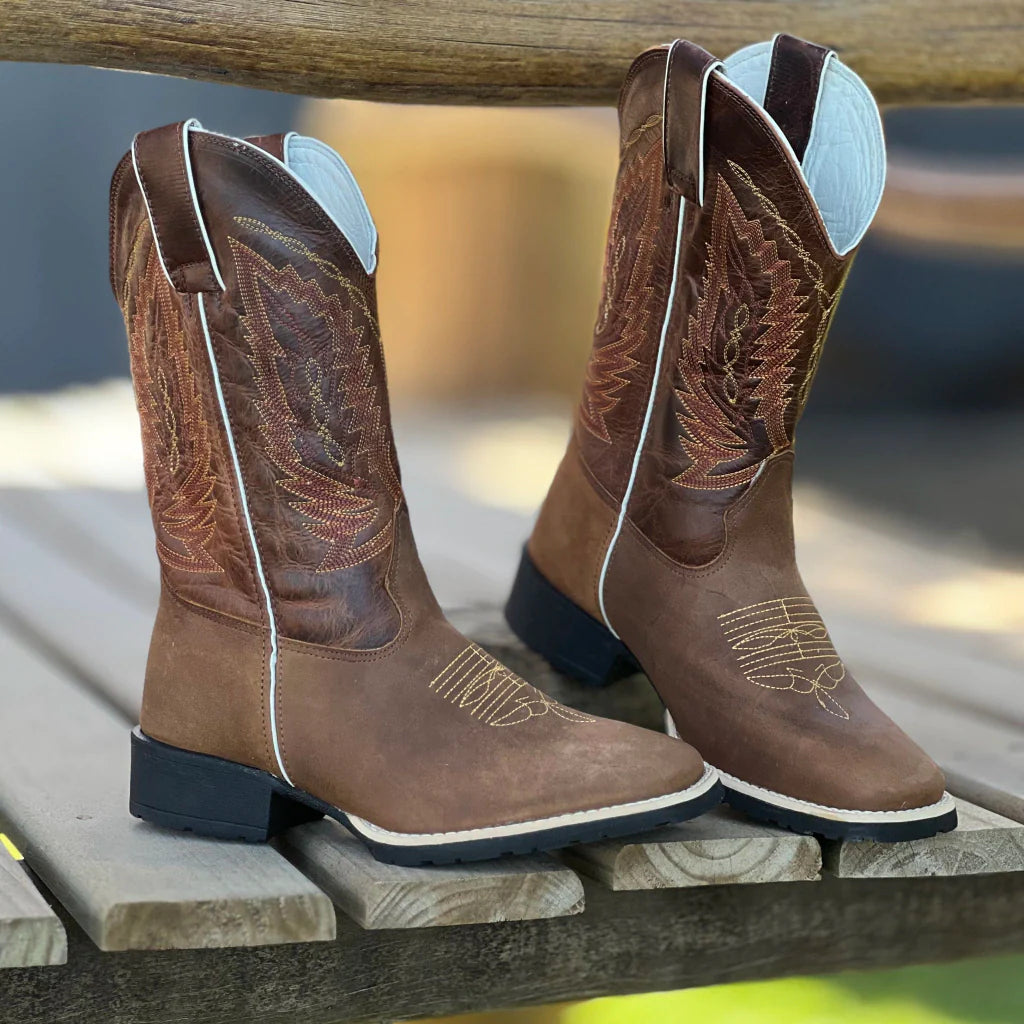 Bota Texana Made In Lida Masculina Ouro - 907