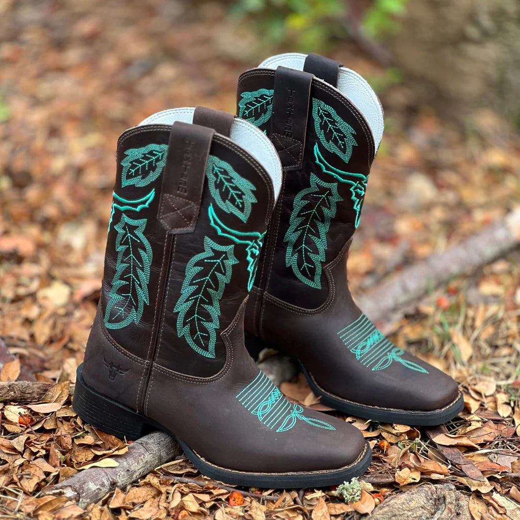 BOTA TEXANA TEX TEAM DHR CAFÉ/MARROM - D415